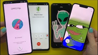 Incoming & outgoing call / Oppo Flip + iPhone / Samsung + Blackview / Ringing call