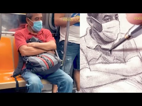 اقوه رسام في العالم لن تصدق ماترى يرسم الشخص في دقائق