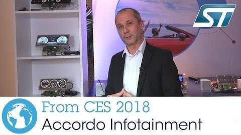 ST at CES 2018 - Accordo Infotainment and Instrument Cluster Processors