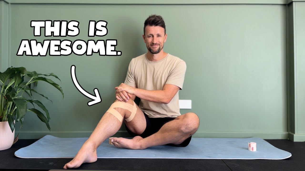 Облегчение боли в колене с помощью этого простого трюка с тейпированием