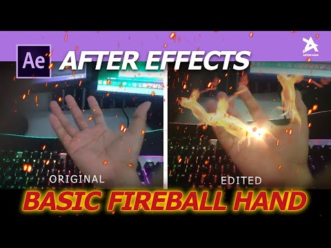 FireBall Hand using After Effects