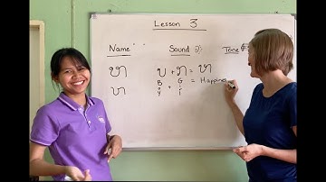 Lesson 3 - Learn to read & write in Lao!  Group 2 rising consonants ຂ ສ ຖ ຜ ຝ ຫ Pakse tones ພາສາລາວ