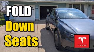 How to Fold Down the Rear Seats on Tesla Model Y - Easy Tutorial