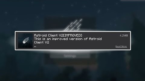 Asteroid Client V2 For MCPE 1.21+ [IMPROVED] | Best fps boost Optifine For MCPE 1.21+