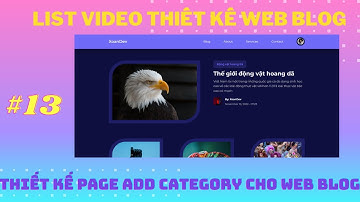 [FrontEnd] #13 Thiết Kế Page Add  Category  Cho Trang Web Blog