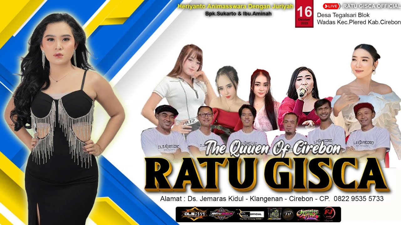 🔴 LIVE RATU GISCA THE QUEEN OF CIREBON (MALAM) || TEGALSARI - PLERED - CIREBON || KAMIS, 16 OKT 2025