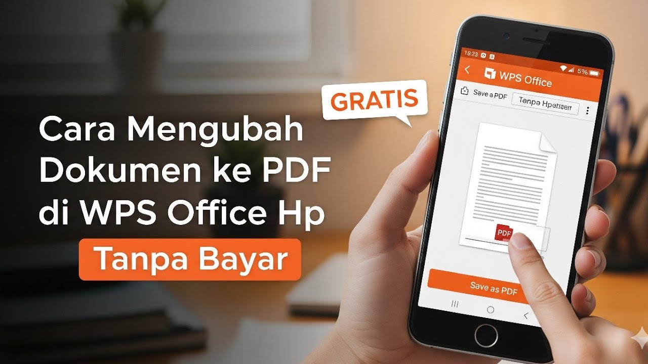 Cara Mengubah Dokumen ke PDF di WPS Office Tanpa Bayar