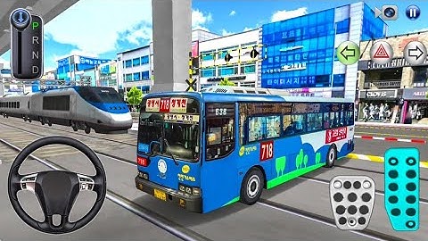 New Old City Hyundai Bus vs Bullet Train - 3D Driving Class - Best Android Bus Simulator Game 2025💙💙