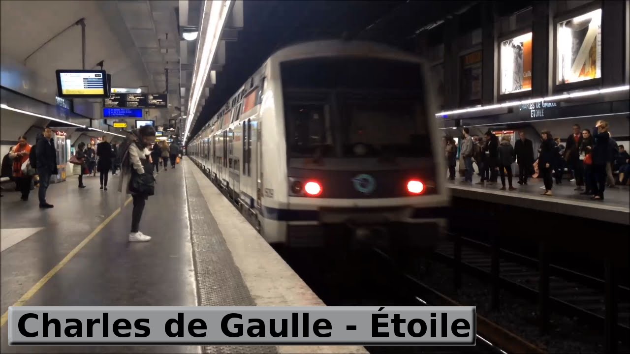 Charles de Gaulle Étoile RER A Paris ( RATP MI2N MI09 ) YouTube Charles de Gaulle Étoile RER A Paris ( RATP MI2N MI09 ) YouTube