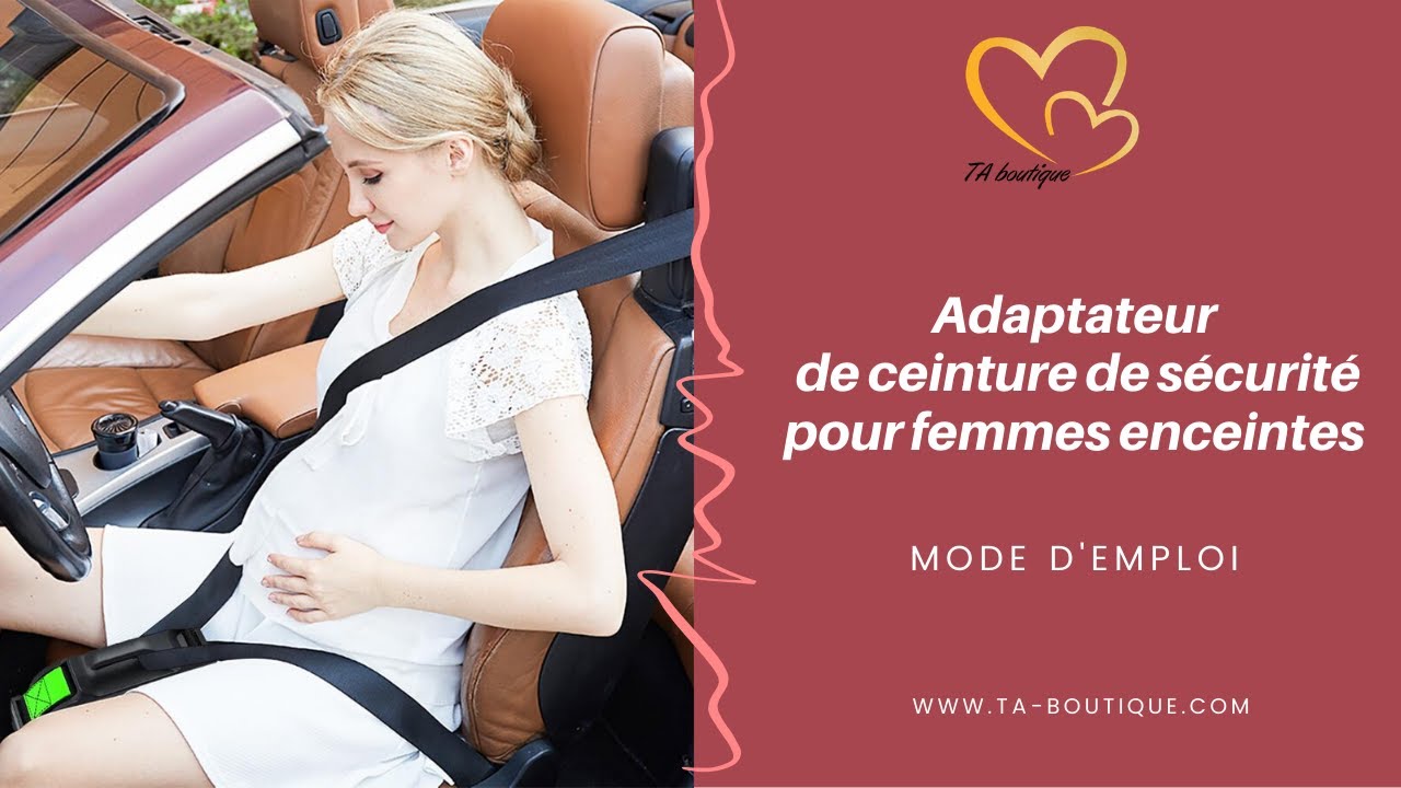 Adaptateur ceinture de sécurité pour femme enceinte. Mode d'emploi 