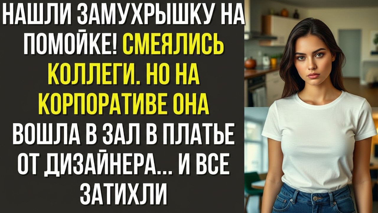 Нашли замухрышку на помойке! — смеялись коллеги  Но на корпоративе она вошла в зал в платье