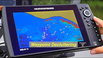 Humminbird HELIX | Waypoint Decluttering | The Technological Angler