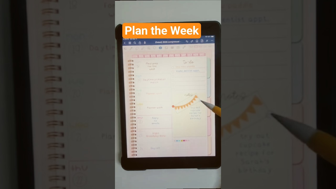 🤩 Plan the Week | ✨Digital Planning | ⭐️ Digital Planner