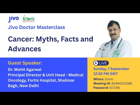 Cancer: Myths Facts and Advances: masterclass recording with Dr. Mohit Agarwal