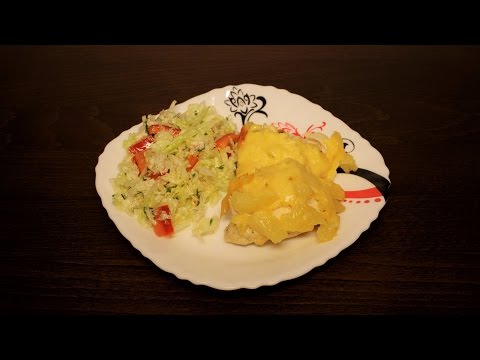 Видео рецепт Курица с ананасами в мультиварке