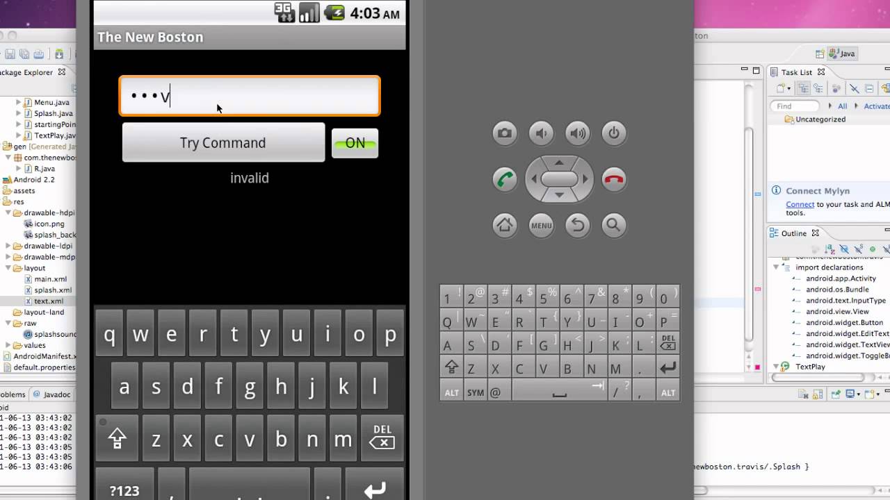 Android Developing Applications Tutorial 27 Set the Input Type of an ...