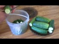 Малосольные огурцы (холодный способ). Lightly salted cucumbers (cold method).