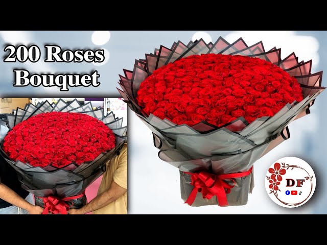 Make this beautiful 50 rose bouquet with me #50rosebouquet #ramode50ro