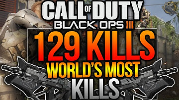 Black Ops 3 - WORLDS MOST KILLS IN DEMOLITION - 129 KILLS w/ M8A7 on Combine! (BO3 100+ Kills)