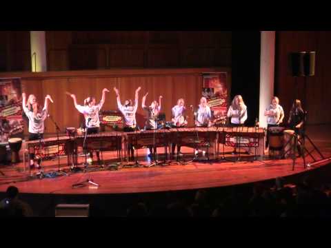 Cape Town Marimba Festival 2012   Springfield Convent School Intermediate Band playing a Medley of Mamma Mia and Paradise