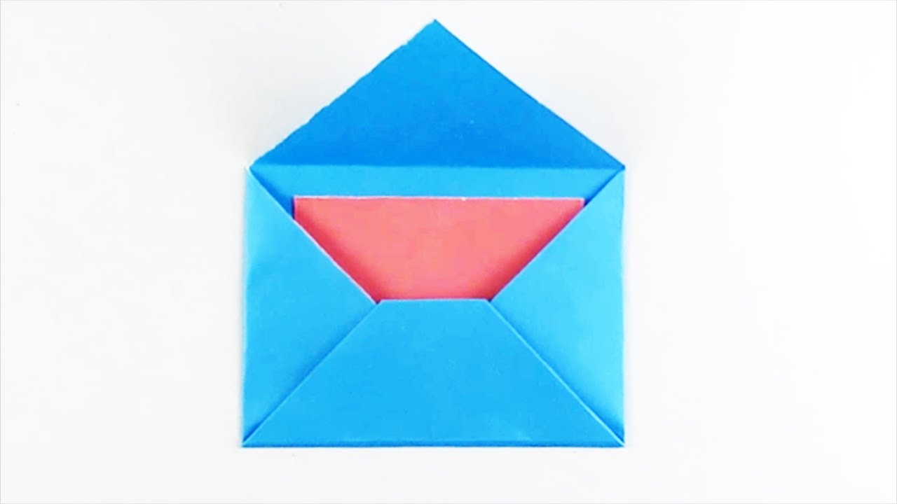 How to make a Paper Envelope Without Glue Tape and Scissors : Crafts ...