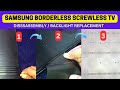 SAMSUNG UA55TU8000 4K CRYSTAL HD BACKLIGHT REPLACEMENT || Samaung Screwless || Samsung Borderless