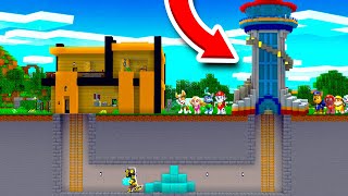 TROLLEO A PAW PATROL CONSTRUYENDO UN TÚNEL SECRETO A LA CASA DE PAW PATROL EN MINECRAFT 😱