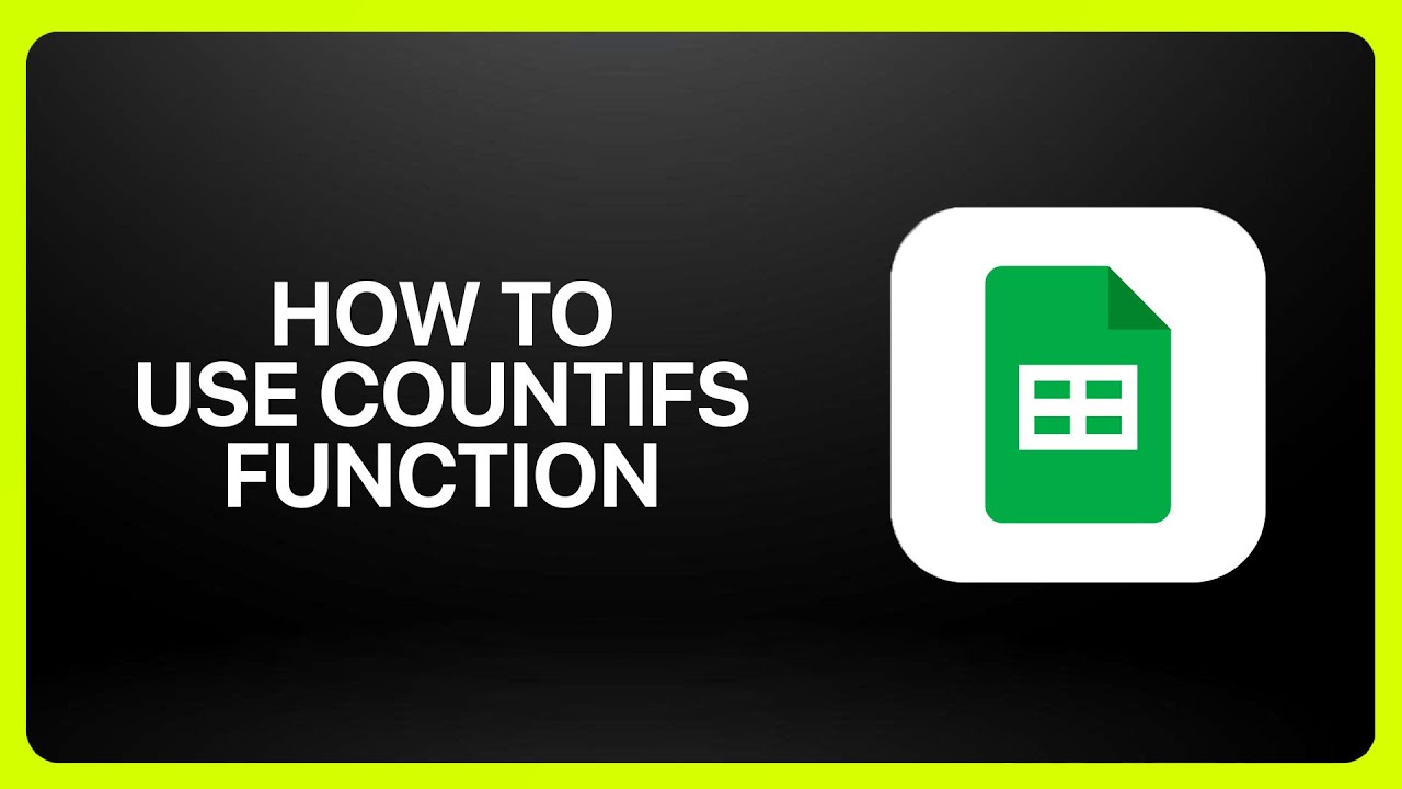 Как использовать функцию СЧЁТЕСЛИМН в Google Таблицах 2025! Учебное пособие