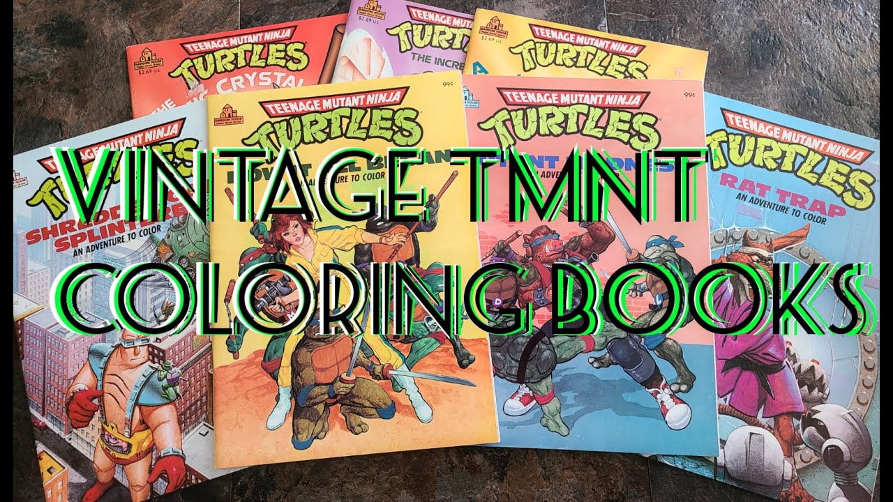 Vintage TMNT Coloring Books YouTube