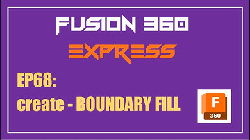 Fusion 360 Express | EP68: create - BOUNDARY FILL