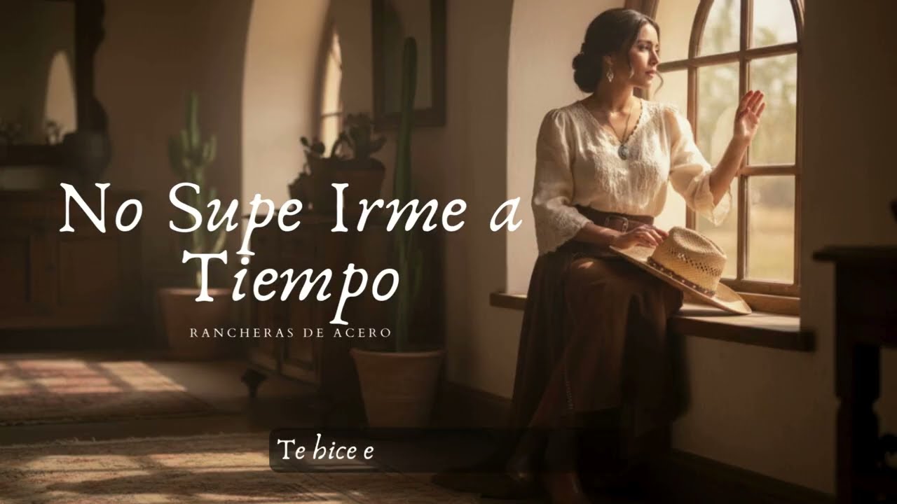 No Supe Irme a Tiempo | Ranchera Sentimental Femenina | Canción de Desamor y Amor Propio