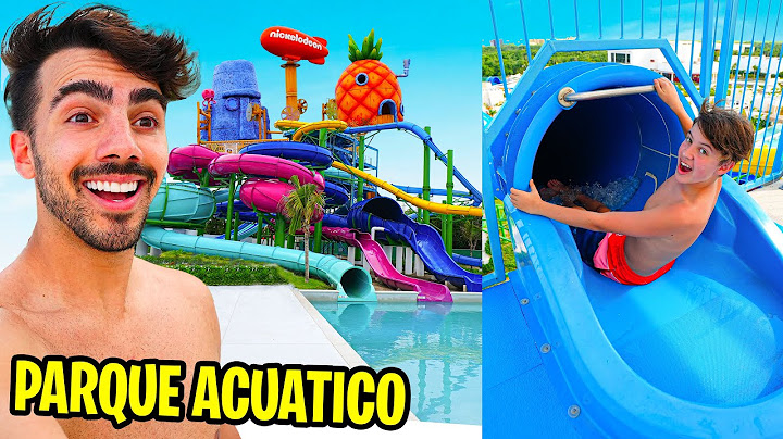 VISITE EL PARQUE ACUATICO DE NICKELODEON CON MIS VECINOS! 💦