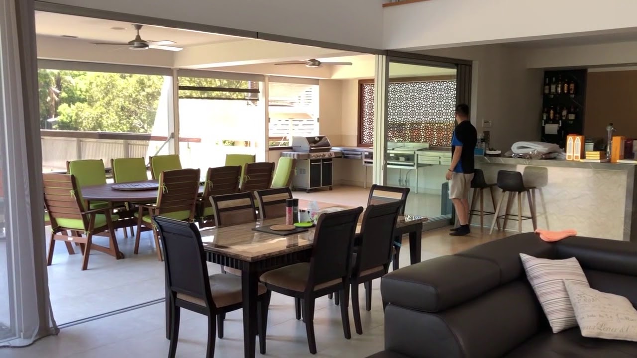 Sliding stacker doors 6.4m wide