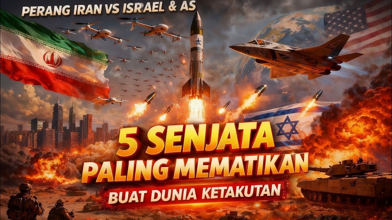 INI DIA 5 SENJATA PALING MEMATIKAN PERANG IRAN VS ISRAEL & AS BUAT DUNIA KETAKUTAN😱