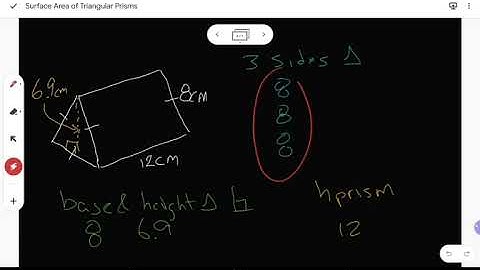 Grade 8 - Surface Area of Triangular Prisms