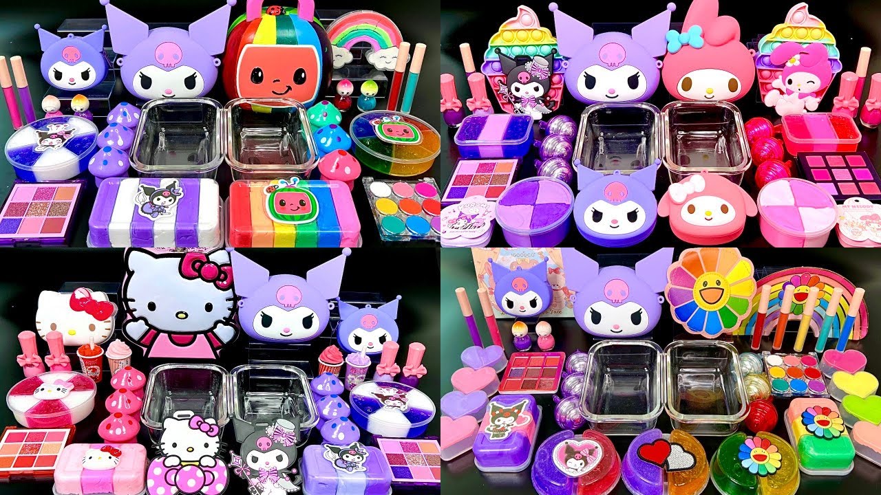 [ASMR] My BEST KUROMI Slime Video Collection 1Hour. Most Satisfying Slime 슬라임 베스트 모음집 YouTube