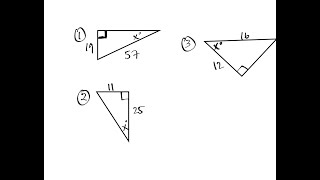 How to find the missing angles for a triangle using inverse trig functions