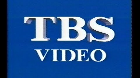 TBS Video Logo - Japanese VHS