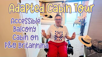 Accessible Cruise Cabin Tour | P&O Britannia Adapted Balcony Cabin C447
