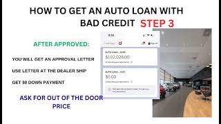 How to get an Auto Loan Approved with Bad Credit? 