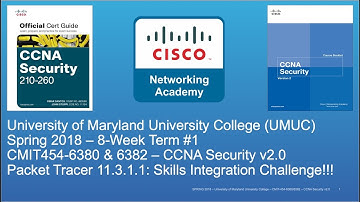 UMUC - CMIT 454 - CCNA Security - Spring 2018 - PT 11.3.1.1 Skills Int. Challenge - Week #7