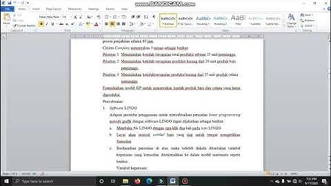 Modul Linier Goal Programming