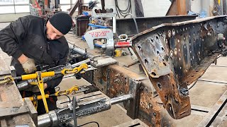 IRON MAN) A MASTER RESTORES A TRUCK FRAME AFTER AN ACCIDENT