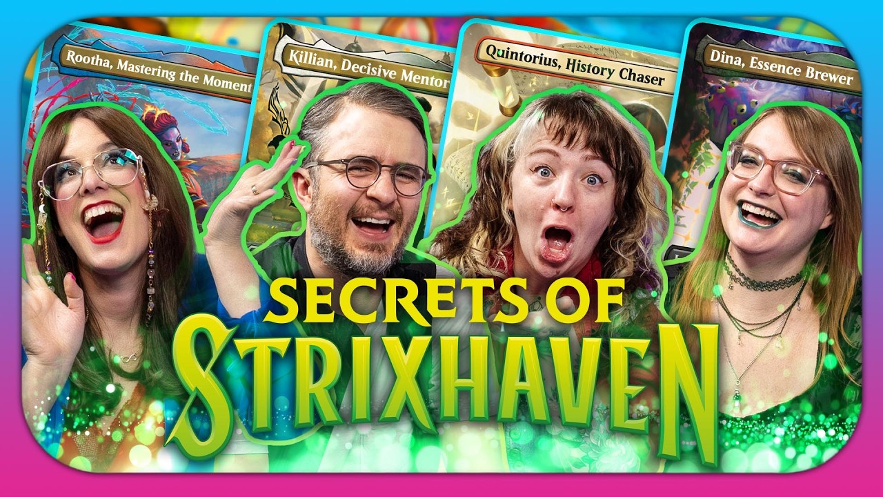 Secrets of Strixhaven ✏️ ✨ Precon Commander BATTLE! | Rootha vs. Killian vs. Quintorius vs. Dina thumbnail