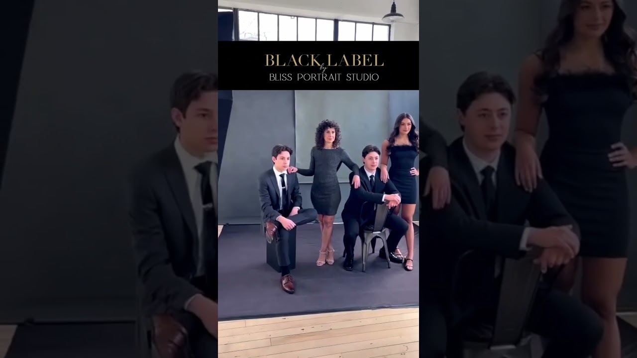 BLACK LABEL By Bliss Portrait Studio. Classic, luxury, timeless.
