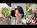 new year reset vlog 🎧 meal prep, matcha recipe, & days at home