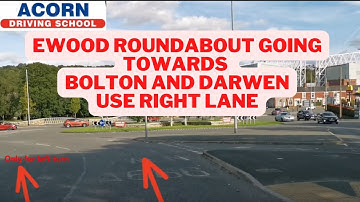 Ewood roundabout going down hill towards Bolton and Darwen I Driving Lessons Blackburn I Darwen