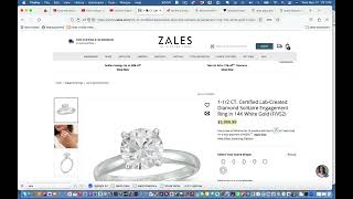 Celebrity $6,000 Zales Diamond Ring vs $2,750 James Allen ring! Net Worth