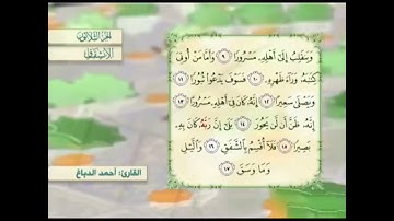 آية١١سورة الإنشقاق مكرر القارئ أحمد الدباغ