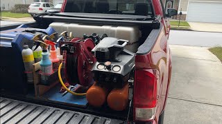 Toyota Tacoma mobile detail setup (update)